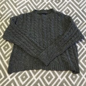 Medium American Eagle Charcoal gray crop sweater